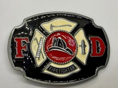 Firefighter Fire Department Fire Engine Fire Brigade Commemorative Belt Buckle