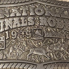 Choice Hesston Belt Buckle – Miniature Collection Buckle – National Finals Rodeo