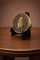 Owl Belt Buckle Western Style Bird Lover Barn Owl Cowboy Fashion Accessory