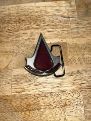 Assassins Creed Belt Buckle Brotherhood Crest Logo Ubisoft 2014 Red Metal Gaming
