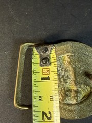 Vintage Blacksmith Brass Belt Buckle Buck Go Inc.