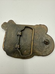 Vintage Bluegrass Music Fiddle Banjo Guitar Brass Western Belt Buckle