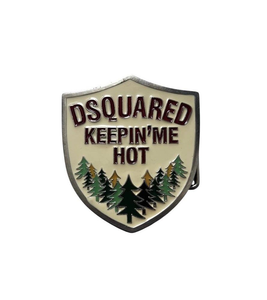 Vintage Dsquared2 big metal buckle Keeping Me Hot for Belt western Y2K