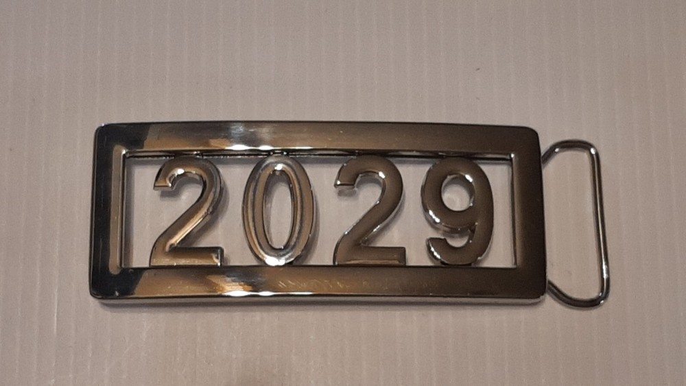 (CLASS OF) 2029 CUSTOM Belt Buckle-Put ANY LETTERS &/OR NUMBERS on Buckle