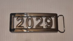 (CLASS OF) 2029 CUSTOM Belt Buckle-Put ANY LETTERS &/OR NUMBERS on Buckle