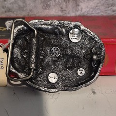 Bergamot Brass Works Vintage Farm Tractor Oval Western Buckle Silver 1.75 D-49