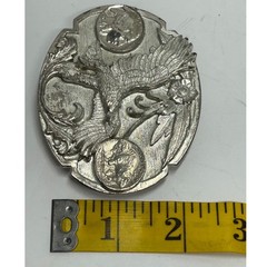 Siskiyou Buckle Co 1995 Eagle Buffalo Nickel Belt Buckle Pewter USA