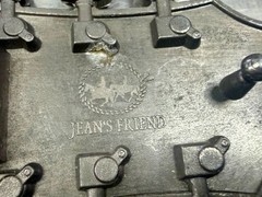 Guitar Head Stack Tuning Keys Black Enamel Cutout Belt Buckle by Jean&rsquo;s Friend