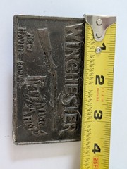 Winchester Silver Metal Western Belt Buckle Mens Fits 1.5in Belt