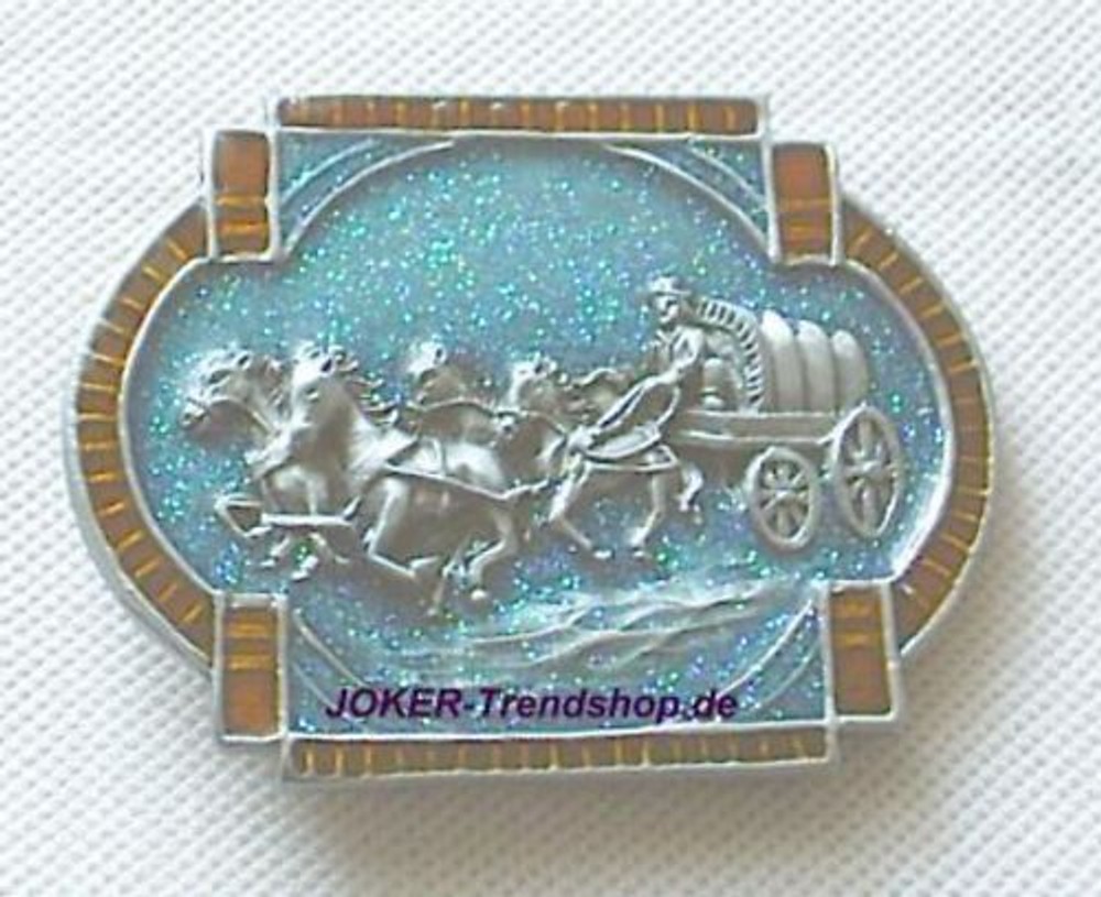 Belt buckle Western covered wagon four-in-hand buckle