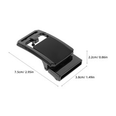Durable Black Alloy Belt Buckle Replacement for Crafts Unisex Metal Buckle