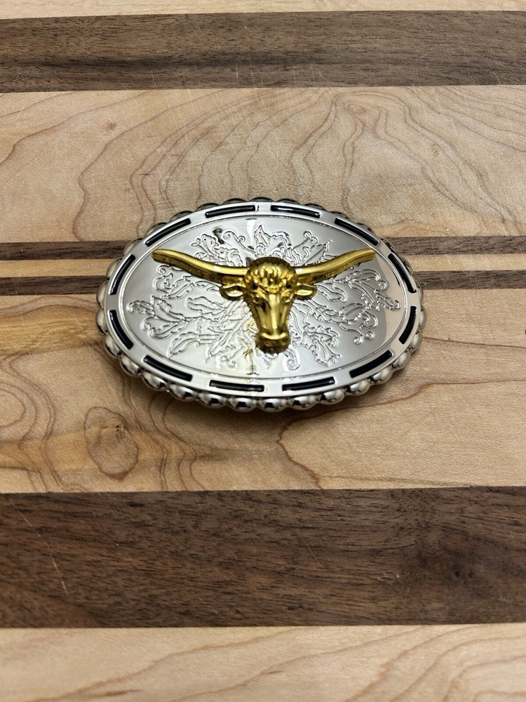 Western 3D Cowboy Cowgirl Bull belt buckle perfect Valentines/Birthday Gift