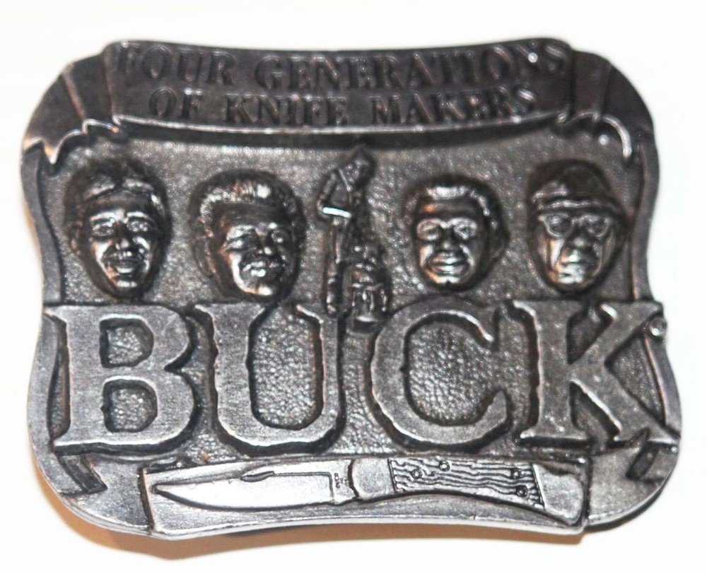 Vintage Buck Knife Belt Buckle – Four Generations of Knife Makers Smoky Mountain