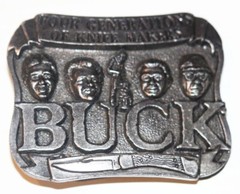 Vintage Buck Knife Belt Buckle – Four Generations of Knife Makers Smoky Mountain