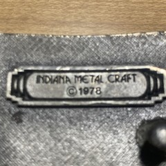 Vtg Colorado Belt Buckle Indiana Metal Craft Enameled Mountains Trees 1978 W96