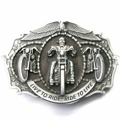 Original Live Ride Motorcycle Biker Metal Fashion Belt Buckle