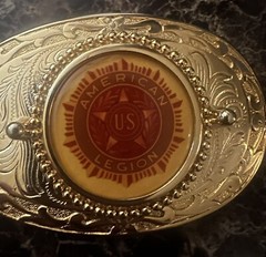 American Legion Southwestern Style Gold Tone . J.W Knife Co