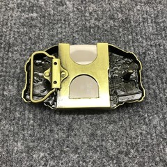 Antique Brushed Eagle Truck Belt Buckle Lighter Holder, Stock in US