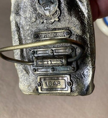 Belt Buckle 1986 USA American Firefighter « No Sleep Tonight » Brass, Enamel