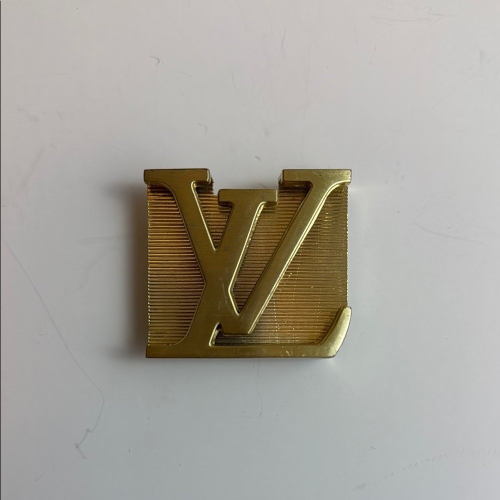 Louis Vuitton Gold Monogram Buckle