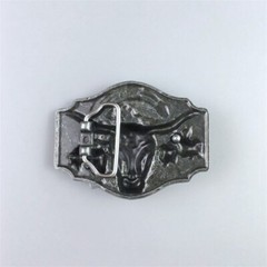 Vintage Style Enamel Longhorn Rodeo Bull Western Belt Buckle also Stock in US
