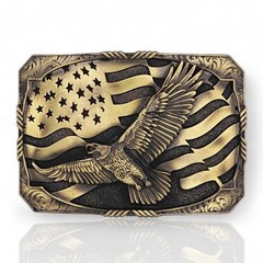Montana Silversmiths Forever Free Heritage Attitude Belt Buckle NEW NWT