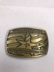 The American Veterans Disabled For Life Memorial 2006 Belt Buckle – No. 0369