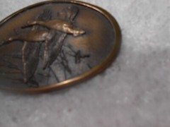 Wild Wings Inc. Lake City, Minnesota 55041 Brass Ducks Belt Buckle