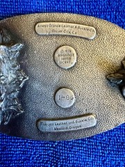 Vintage Skiing Belt Buckle Brass 1976 Snow Cross Country Sports Aspen Vail