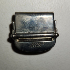 Versace Medusa Buckle Silver Metal Pre-Owned Vintage