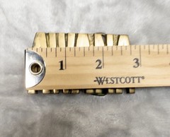 Solid Brass Gold AWANA Western Utility Belt Buckle for Men 2.75”x1.75” Fits 1.75