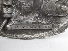 Harley Davidson Vintage Eagle Biker Belt Buckle Lord of Asphalt 1992 Baron USA