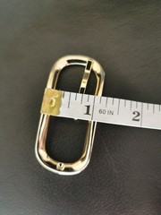 BELT BUCKLES 10993 2.5&Prime;X1&Prime; Gold Plated Made in Italy