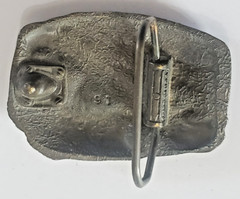 Vintage belt buckle – Bass Anglers Sportsman Society – Brass CER#414