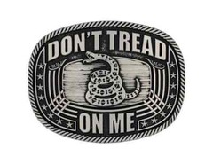 Montana Silversmiths Western Belt Buckle Don&rsquo;t Tread On Me Roped A903