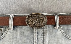 1970&rsquo;s America&rsquo;s Heroes Firedept Volunteers Brass Belt Buckle