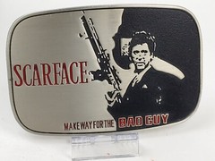 SCARFACE Metal Belt Buckle 4.5&Prime; x 3&Prime; Fits Belt Widths up to 1.5&Prime; – NEW!