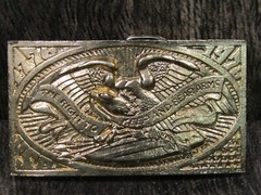 1976 Bicentennial Brass Buckle American Eagle The Right to Keep & Bear Arms