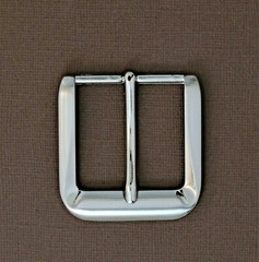 New man/woman 1 1/2&Prime;solid pin buckle(#70) brushed nickel finish casual jean USA