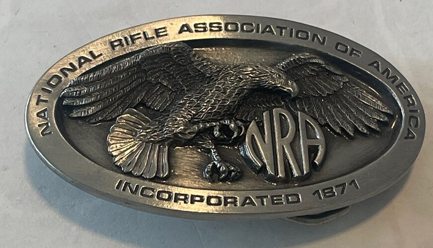 NRA Life Member Belt Buckle USA Made National Rifle Association Of America 9204