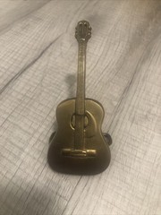 Vintage 1979 Solid Brass Baron Buckle Belt Buckle Country Western Guitar B1