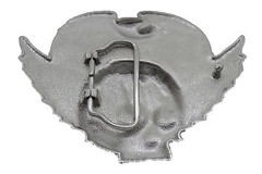 NEW Men Women Silver Metal Belt Buckle Skull Wings Skeleton USA American Eagle