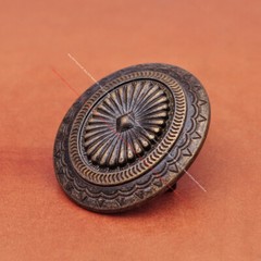Retro Brass Western Indian Art Flower Cowboy Leather Belt Buckle Fit 40mm Belt