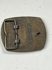 1996 Handyman Club of America Antique Goldtone Metal Belt Buckle – 3 x 2 and 3/8