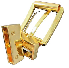 Reversible ROLLER Belt Buckle GOLD PLATED Tone Buckle fit&rsquo;s 7/8 inch (22mm)