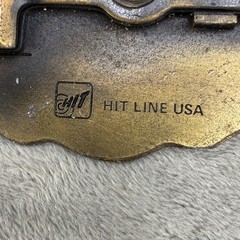 Vintage Hit Mid-State Roof Deck Co. Line USA Belt Buckle