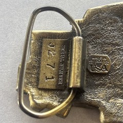 The Great American Buckle Co. Caboose Train Belt Buckle USA Chicago 1979