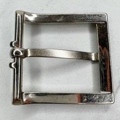 Silver Tone Simple Basic Belt Buckle