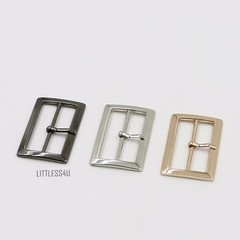 2x 2-5cm Alloy Pin Buckle Accessories for Waistband Belt Bag Jacket Shoes DIY