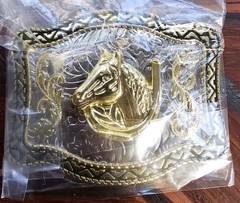 Horse Head Western Cowboy Belt Buckle Hebilla Vaquera Cabeza Caballo Mexico Made